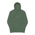 Moon & Arrow Pigment-Dyed Hoodie — Vintage Moon Phase Graphic