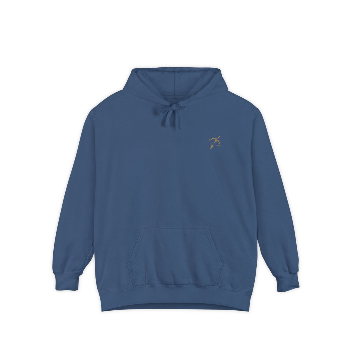 Minimal Star Constellation Hoodie — Small Embroidered Chest Design, Cozy Everyday Pullover